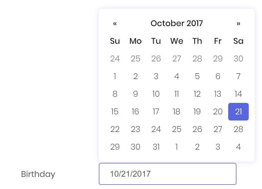 Mecons Datepicker